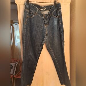 AMERICAN EAGLE OUTFITTERS WOMEN'S JEANS CROPPED,SLIGHT STRETCH